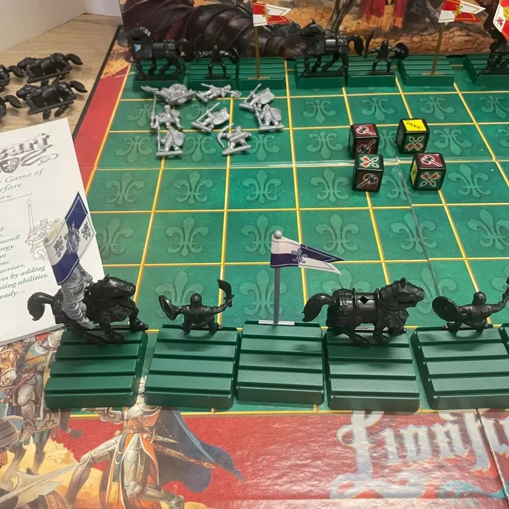 Vintage Lionheart Board Game Parker Brothers Medieval Warfare Strategy Complete